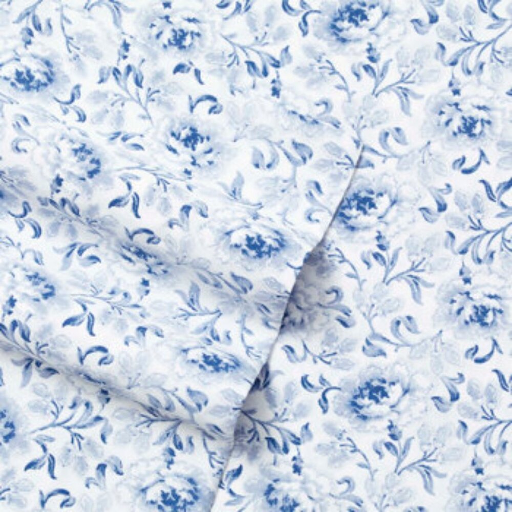 LAURA ASHLEY LORELEI FLORAL 4 PC. KING SHEET SET